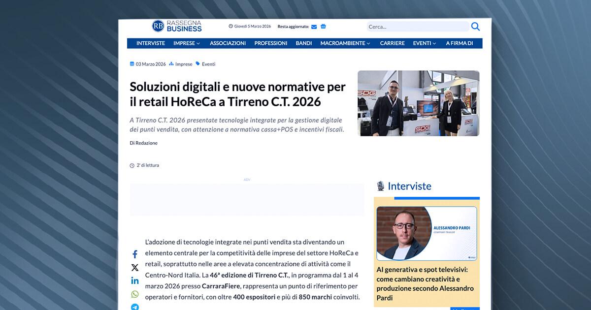 Rassegna business - Soluzioni digitali e nuove normative per il retail HoReCa a Tirreno C.T. 2026