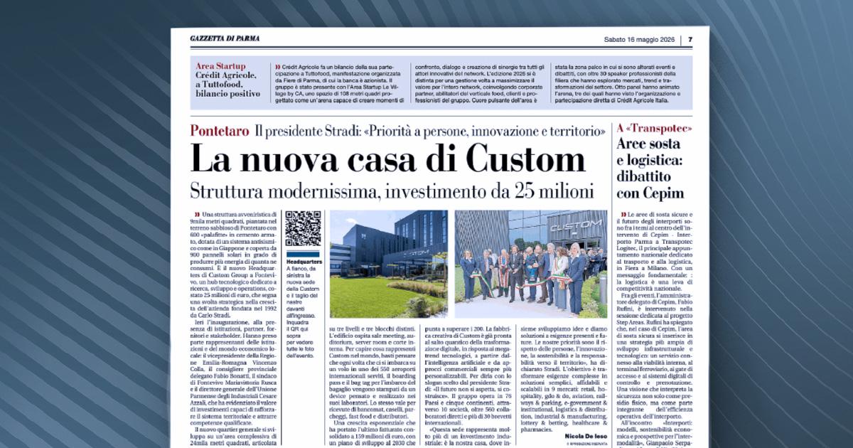 Gazzetta di Parma - La nuova casa di Custom